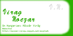 virag moczar business card